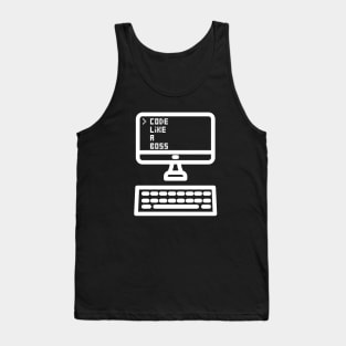 Code like a boss Tank Top